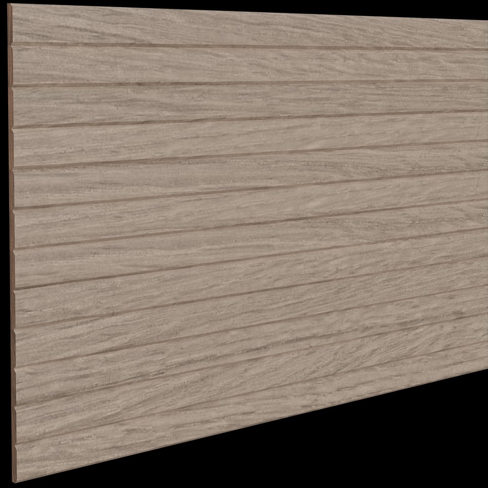 011248203WK1 - Designs of Distinction - 1 inch Bevel Flexible Tambour - .313 inch tall - 12 inch wide x 48 inch long - White Oak