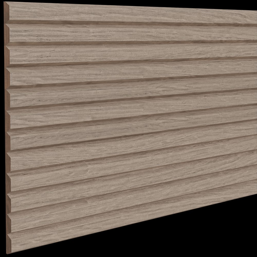 011248204WK1 - Designs of Distinction - 1 inch Bevel Flexible Tambour - .5 inch tall - 12 inch wide x 48 inch long - White Oak