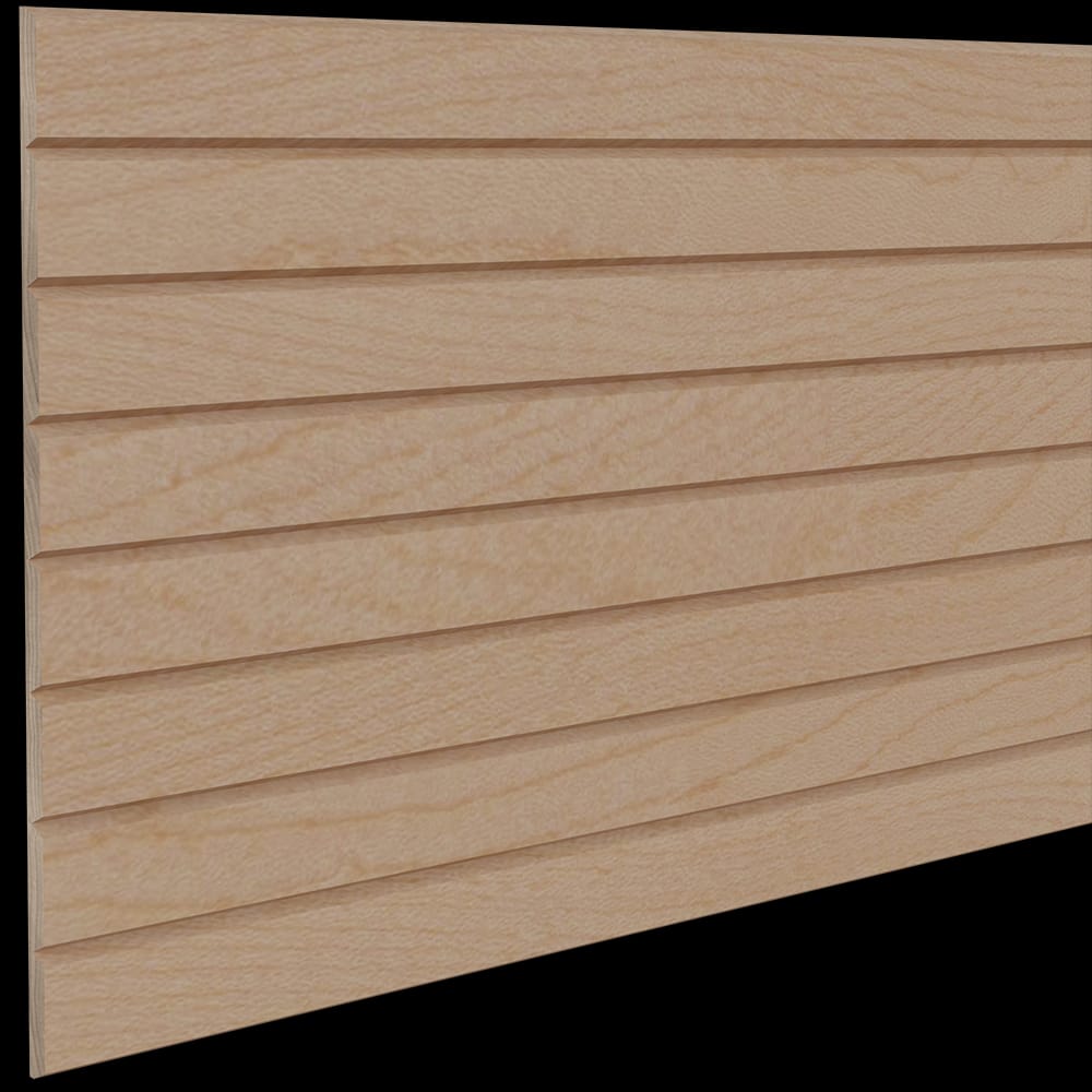 011248206HM1 - Designs of Distinction - 1.5 inch Bevel Flexible Tambour - .344 inch tall - 12 inch wide x 48 inch long - Hard Maple