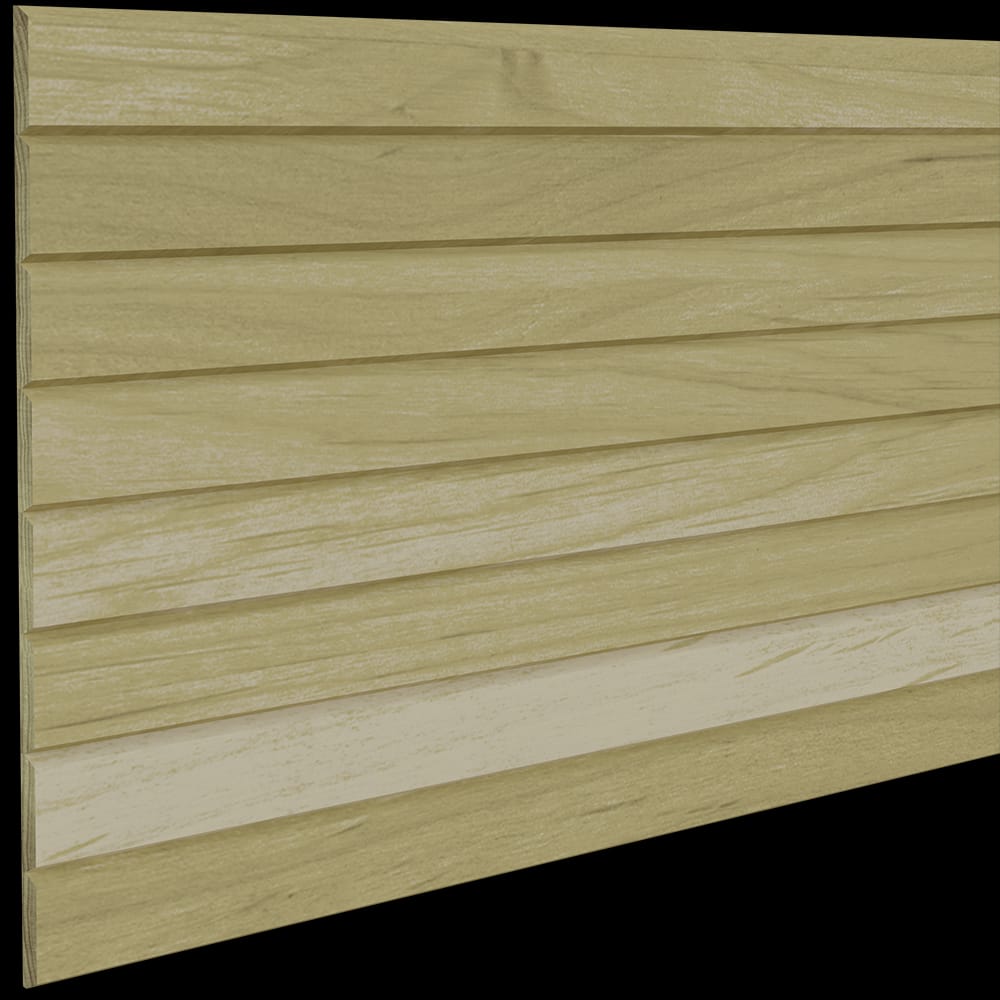 011248206PT1 - Designs of Distinction - 1.5 inch Bevel Flexible Tambour - .344 inch tall - 12 inch wide x 48 inch long - Paint Grade