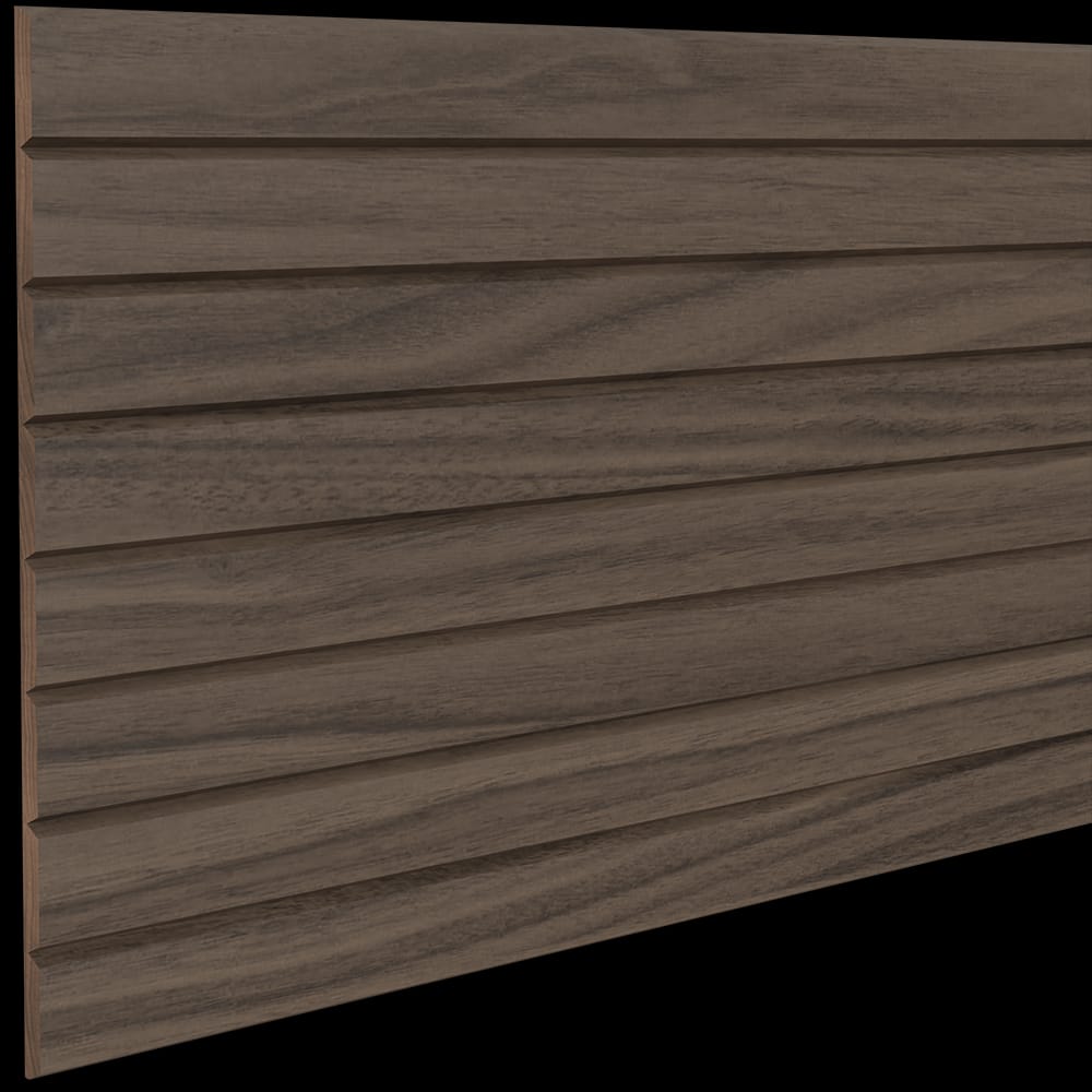 011248206WL1 - Designs of Distinction - 1.5 inch Bevel Flexible Tambour - .344 inch tall - 12 inch wide x 48 inch long - Walnut