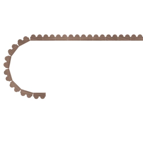 011296102HM1 - Designs of Distinction - .29 inch Bead Flexible Tambour - .375 inch tall - 12 inch wide x 96 inch long - Hard Maple