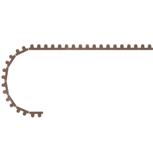 011296103WK1 - Designs of Distinction - 3/16 inch Bead Flexible Tambour - .313 inch tall - 12 inch wide x 96 inch long - White Oak