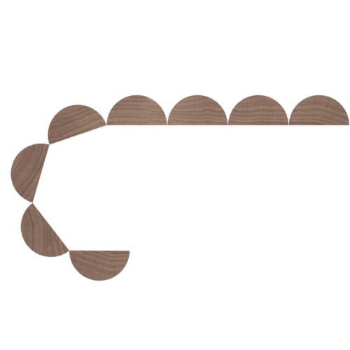 011296106PT1 - Designs of Distinction - 1.5 inch Bead Flexible Tambour - 75 inch tall - 12 inch wide x 96 inch long - Paint Grade