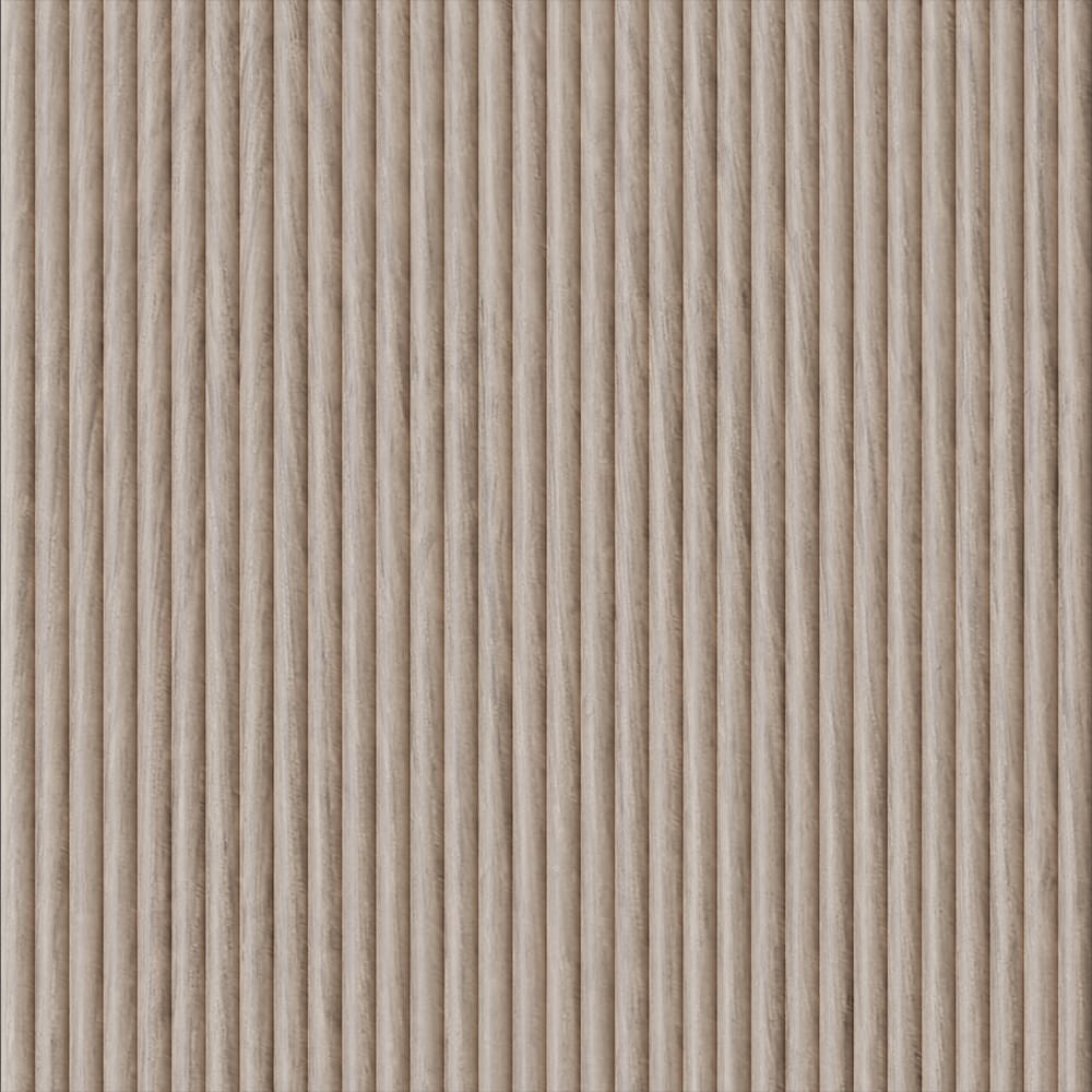 011296107WK1 - Designs of Distinction - 3/8 inch Bead Flexible Tambour - .375 inch tall - 12 inch wide x 96 inch long - White Oak