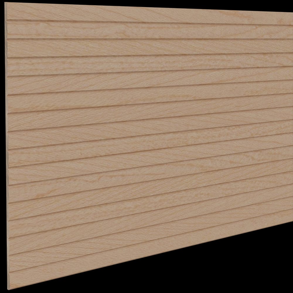 011296201HM1 - Designs of Distinction - 3/4 inch Bevel Flexible Tambour - .313 inch tall - 12 inch wide x 96 inch long - Hard Maple
