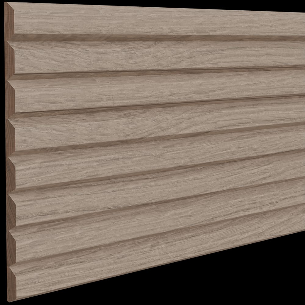 011296207WK1 - Designs of Distinction - 1.5 inch Bevel Flexible Tambour - .75 inch tall - 12 inch wide x 96 inch long - White Oak