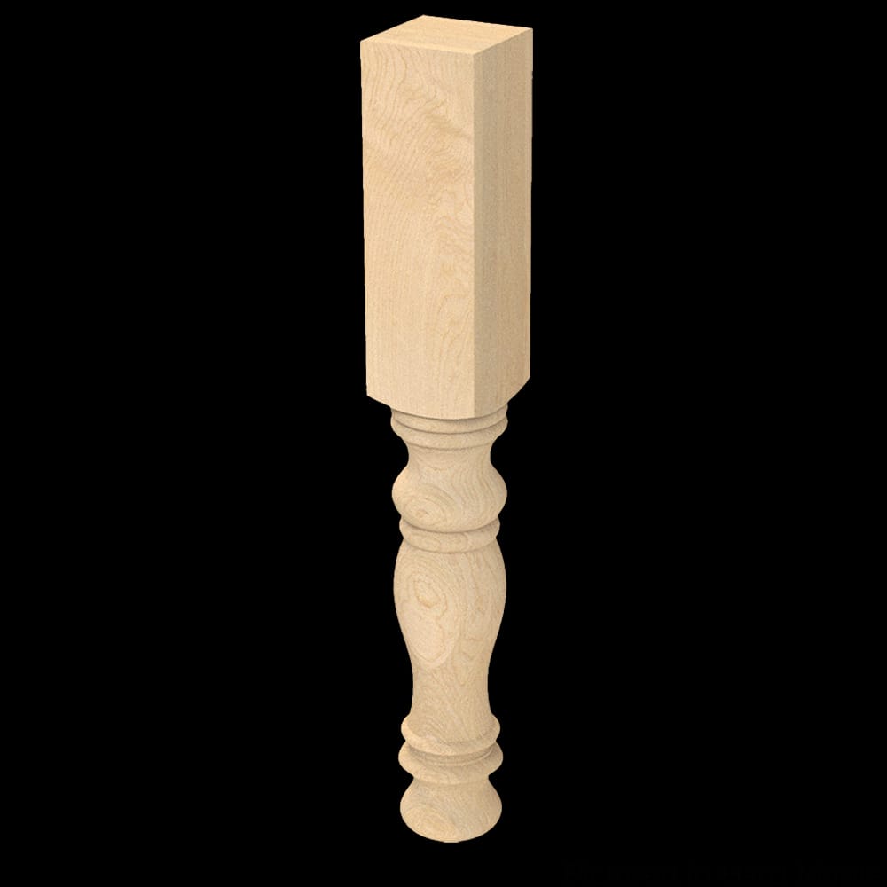 01210210HK1 - Designs of Distinction - Large Diameter English Country Island Column - Hickory