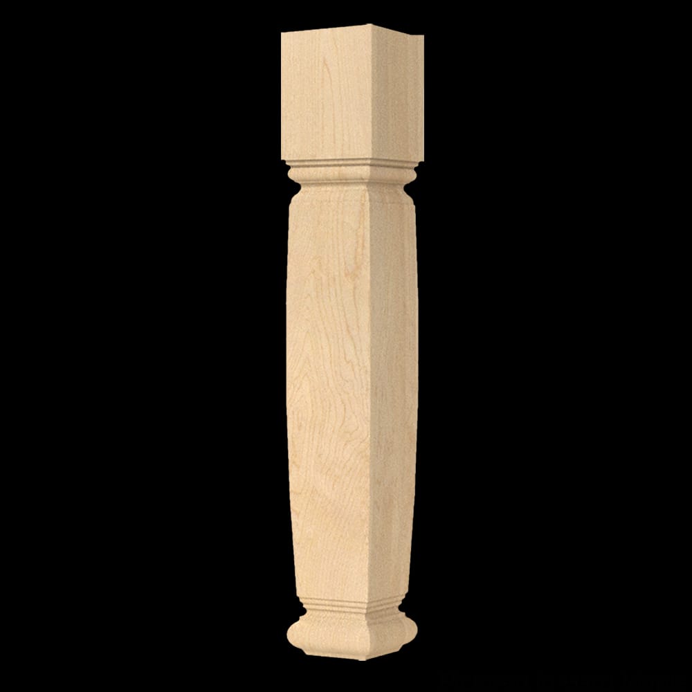 01220160HM1 - Designs of Distinction - Large Diameter Square English Estate 29.25 inch Leg - Hard Maple