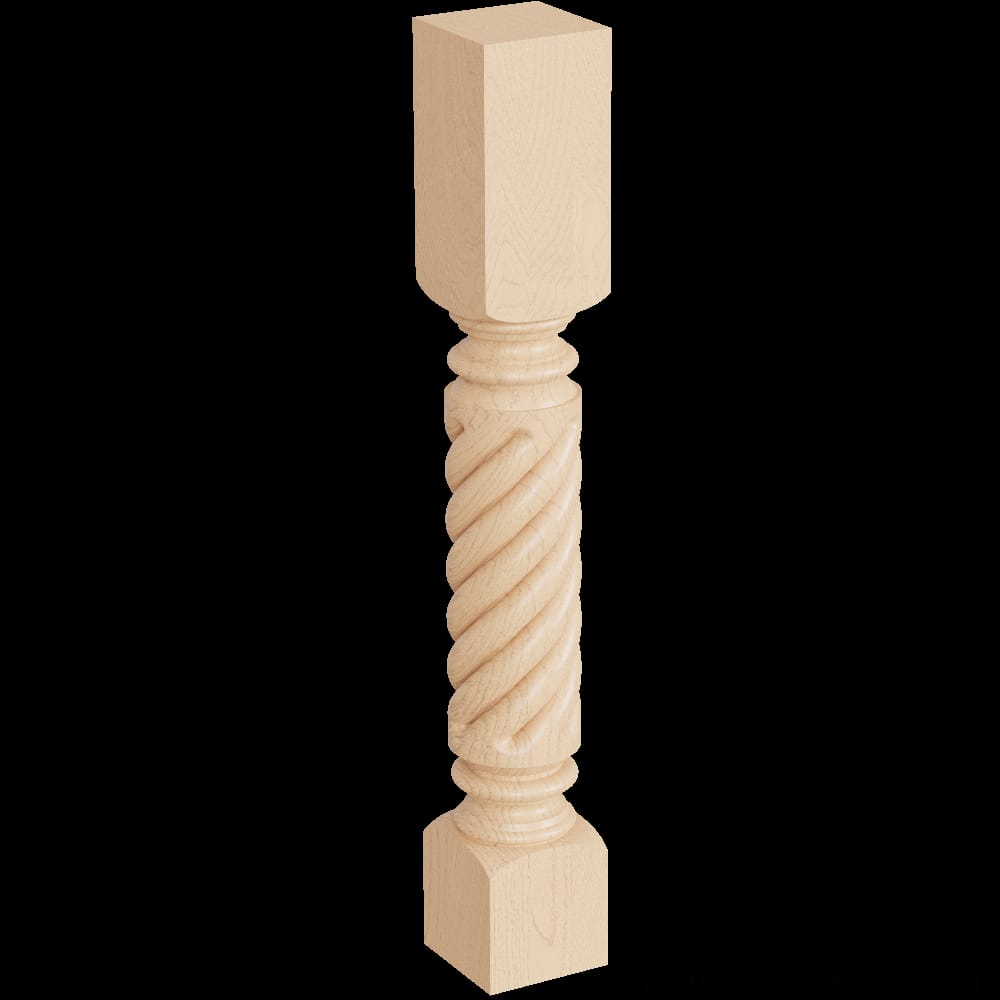 01230230AL1 - Designs of Distinction - Large Diameter Roped Roman Classic Island Column - Alder
