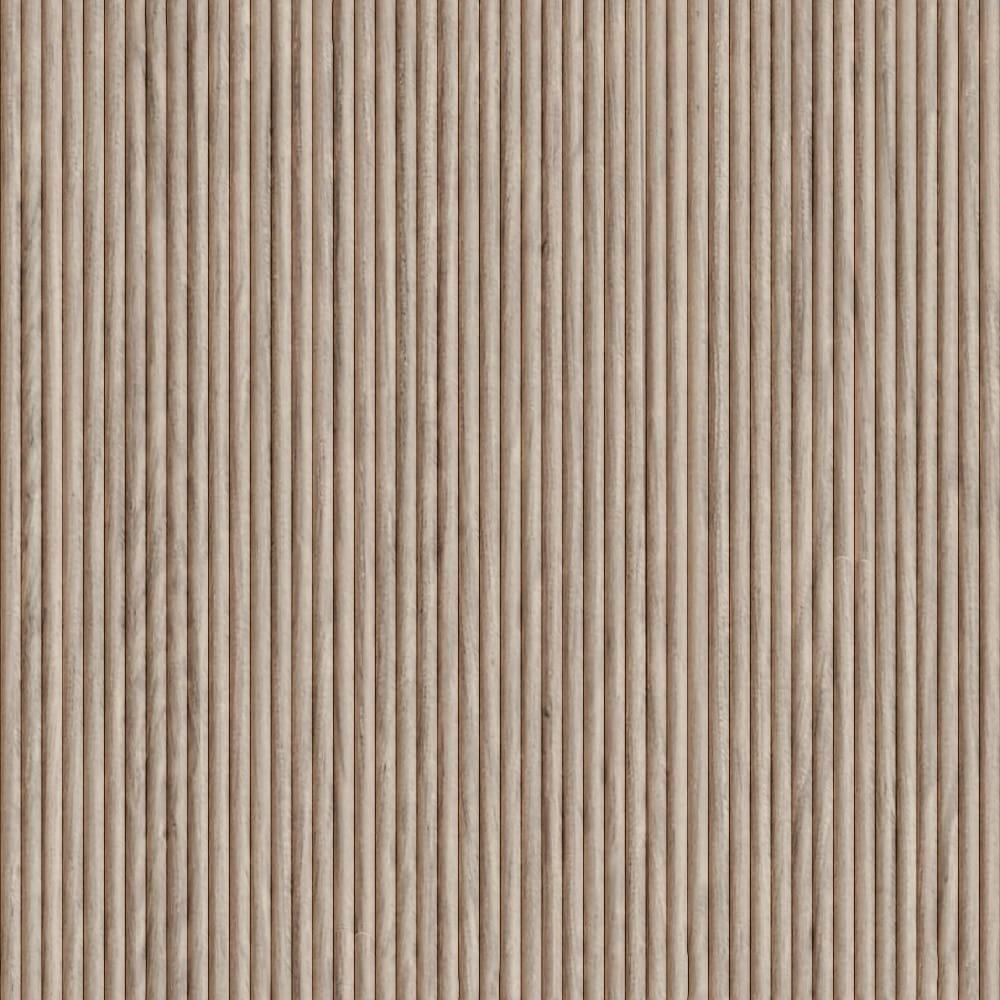 012448100WK1 - Designs of Distinction - 1/4 inch Bead Flexible Tambour - .25 inch tall - 24 inch wide x 48 inch long - White Oak