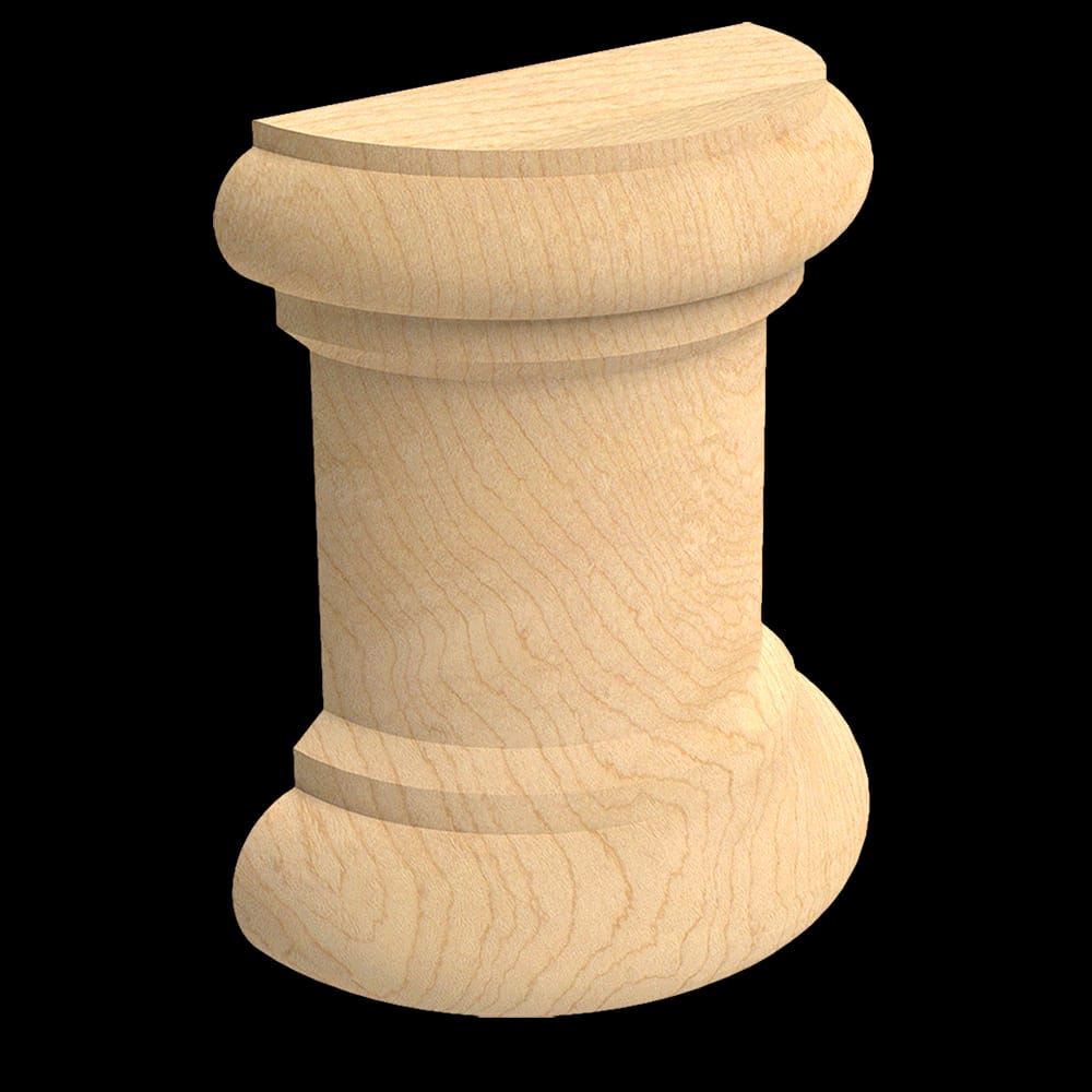 01322010AK2 - Designs of Distinction - Series 200 - End Spindle - Half - Red Oak