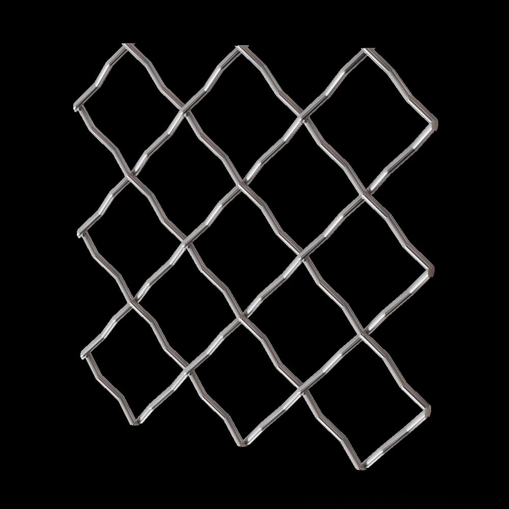 013648315CSS1 - Designs of Distinction - .75 inch Pressed Single Diamond Decorative Grille - Stainless Look - 36 inch wide x 48 inch long Sheet