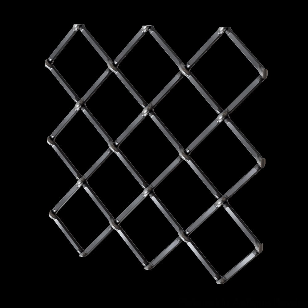 013648332PAP1 - Designs of Distinction - .75 inch Multi-Crimp Single Diamond Decorative Grille - Antique Pewter - 36 inch wide x 48 inch long Sheet