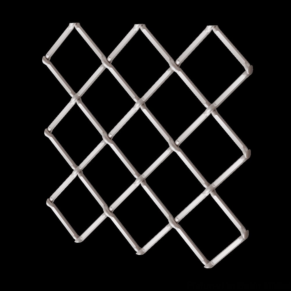 013648332PSN1 - Designs of Distinction - .75 inch Multi-Crimp Single Diamond Decorative Grille - Satin Nickel - 36 inch wide x 48 inch long Sheet