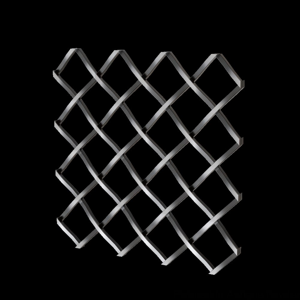 013648CG10AP1 - Designs of Distinction - .5 inch Straight Flat Diamond Decorative Grille - Antique Pewter - 36 inch wide x 48 inch long Sheet