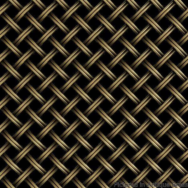 013648DK08AB1 - Designs of Distinction - .375 inch Flat Fluted Decorative Grille - Antique Brass - 36 inch wide x 48 inch long Sheet
