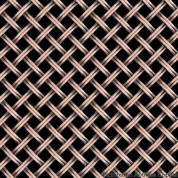 013648DK08AC1 - Designs of Distinction - .375 inch Flat Fluted Decorative Grille - Antique Copper - 36 inch wide x 48 inch long Sheet