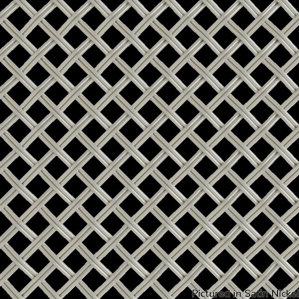 013648DK08SN1 - Designs of Distinction - .375 inch Flat Fluted Decorative Grille - Satin Nickel - 36 inch wide x 48 inch long Sheet