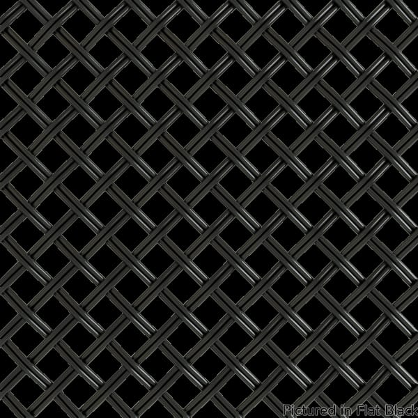 013648DK08WR1 - Designs of Distinction - .375 inch Flat Fluted Decorative Grille - Flat Black - 36 inch wide x 48 inch long Sheet