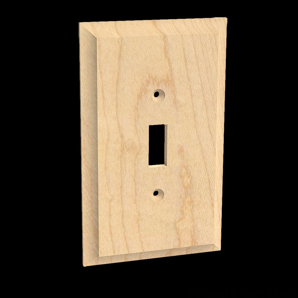 01450001AL1 - Designs of Distinction - Single Light Switch Plate - Alder