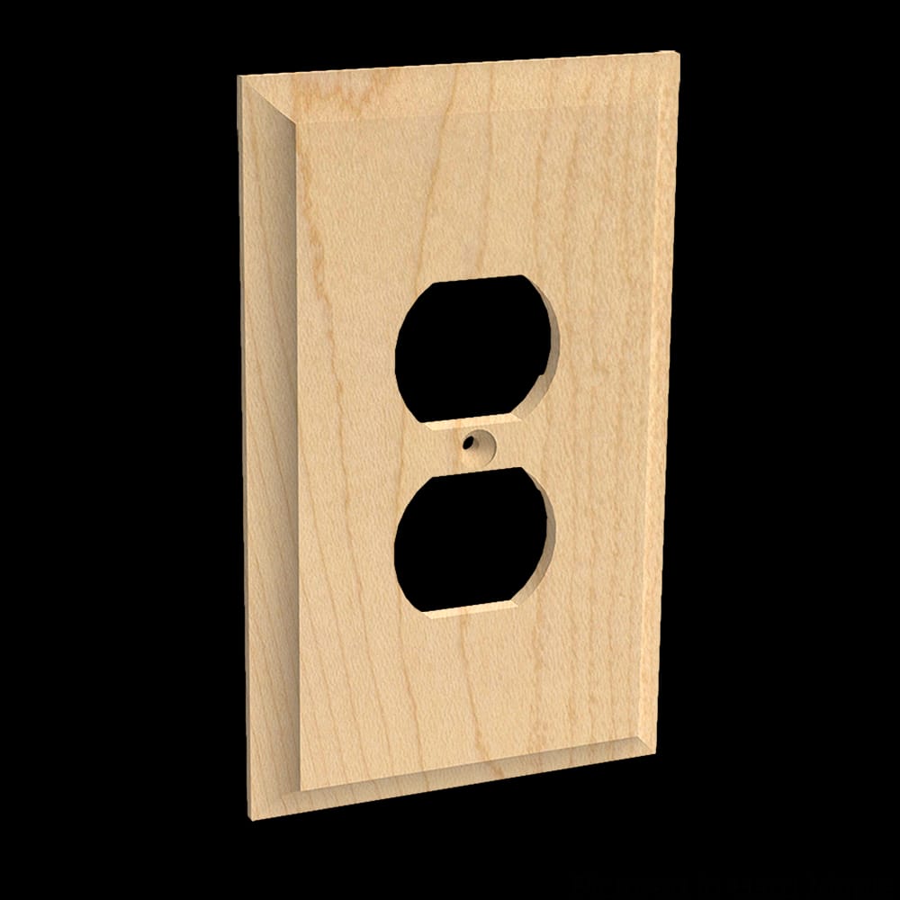 01450002HM1 - Designs of Distinction - Single Receptacle - Hard Maple