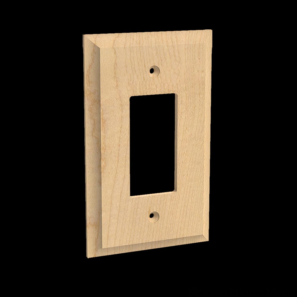 01450003AK1 - Designs of Distinction - Single Levington Switch Plate - Red Oak