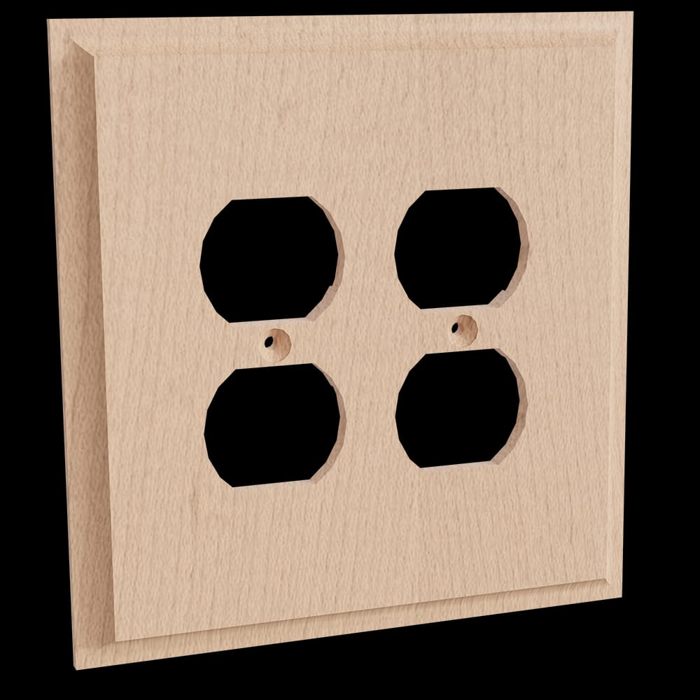01451002AK1 - Designs of Distinction - Double Receptacle - Red Oak