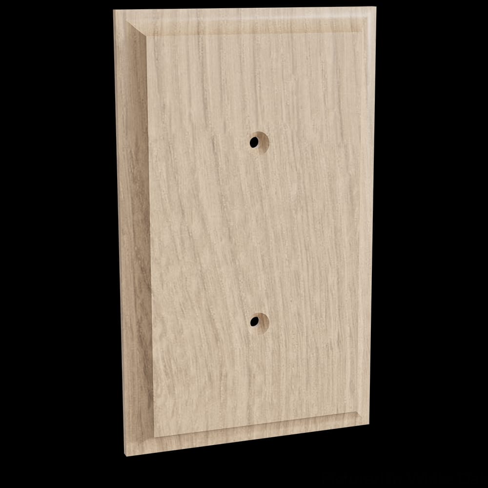 01452001WK1 - Designs of Distinction - Single Blank Switch Plate Cover - White Oak