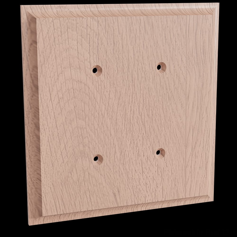 01452002AK1 - Designs of Distinction - Double Blank Switch Plate Cover - Red Oak