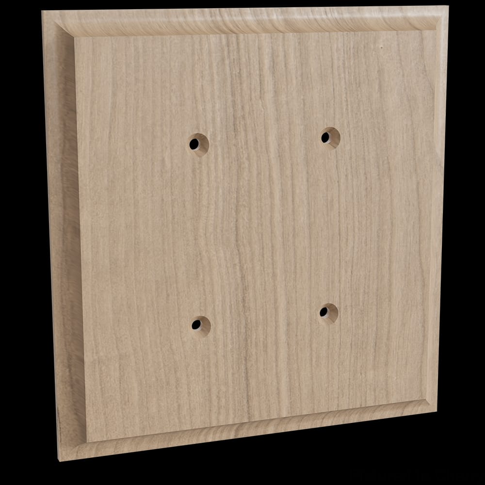01452002CH1 - Designs of Distinction - Double Blank Switch Plate Cover - Cherry