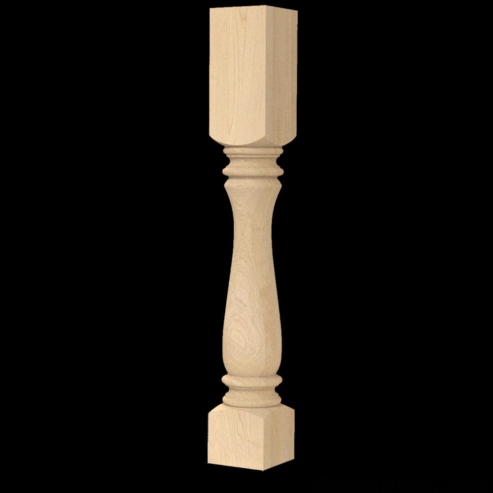 01520210HM1 - Designs of Distinction - Large Diameter Urn Column - Hard Maple