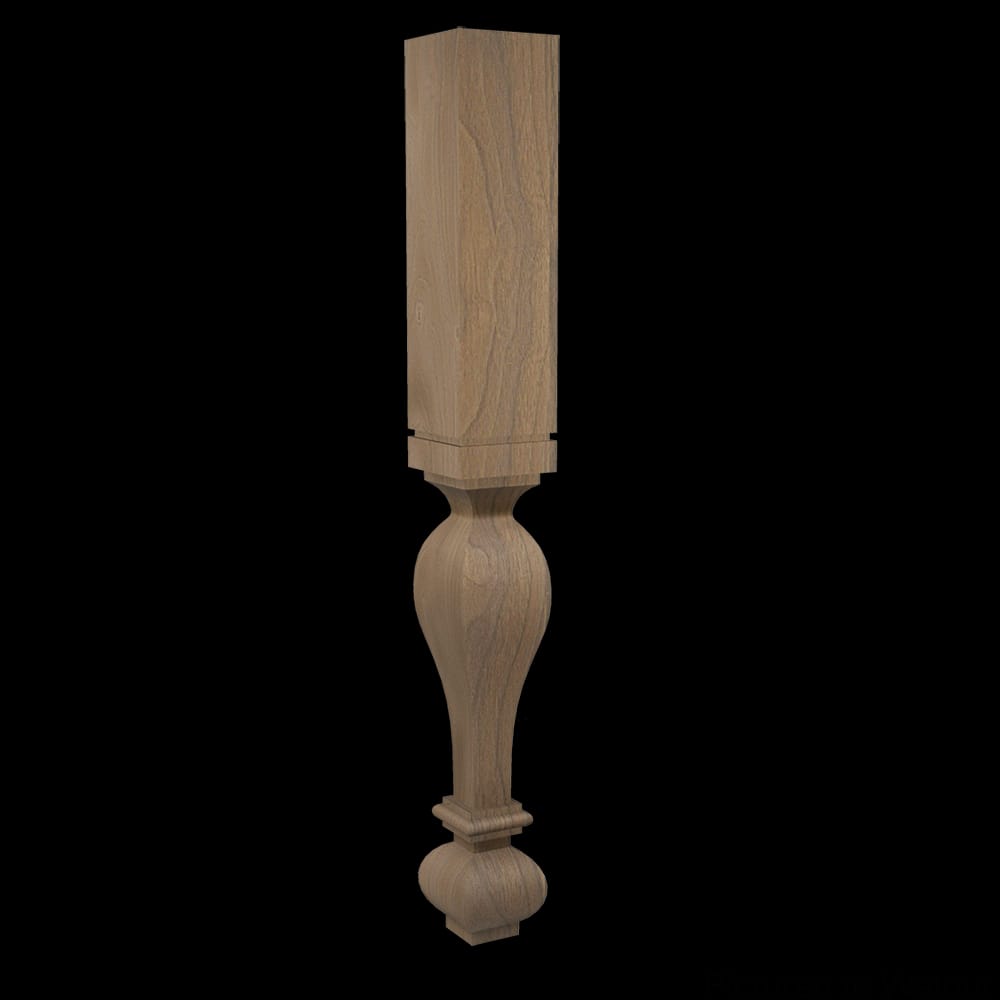 01590122WL1 - Designs of Distinction - 3.5 inch x 29 inch Gaelic Leg - Walnut