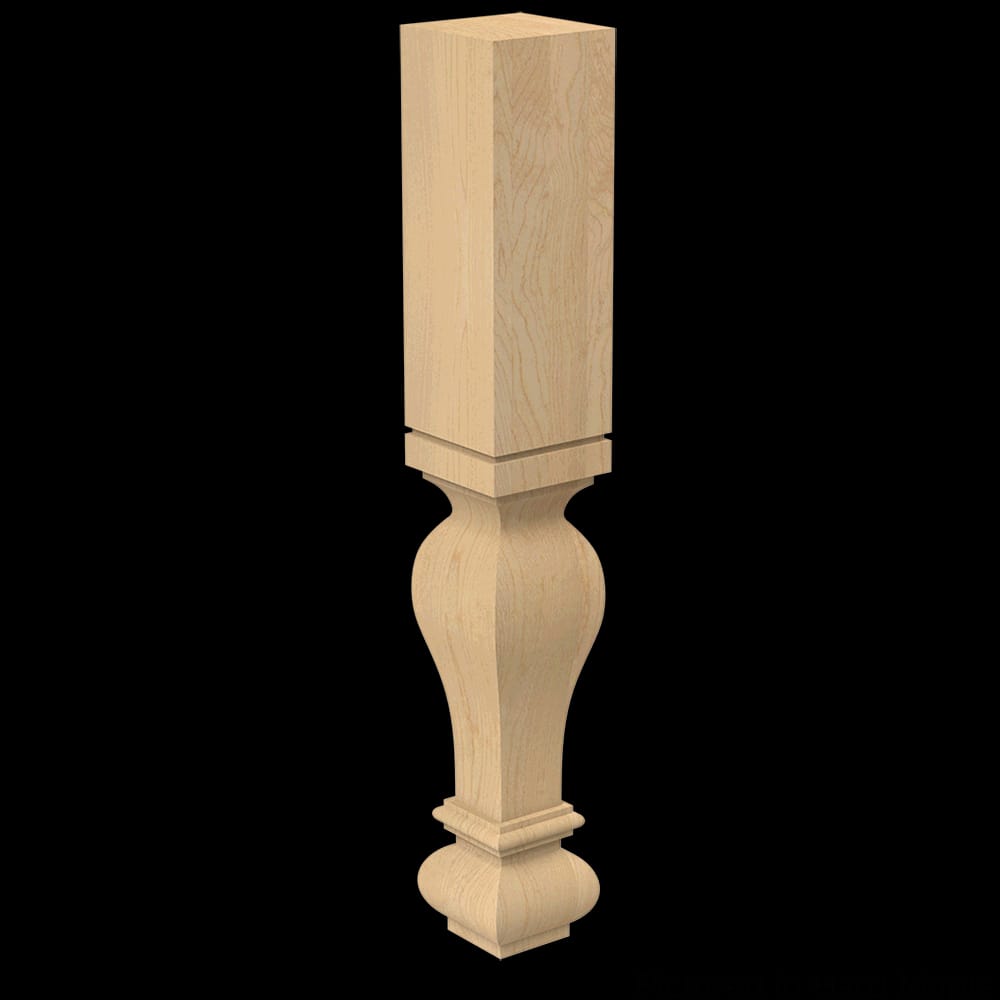 01590124HM1 - Designs of Distinction - 4.5 inch x 29 inch Gaelic Leg - Hard Maple