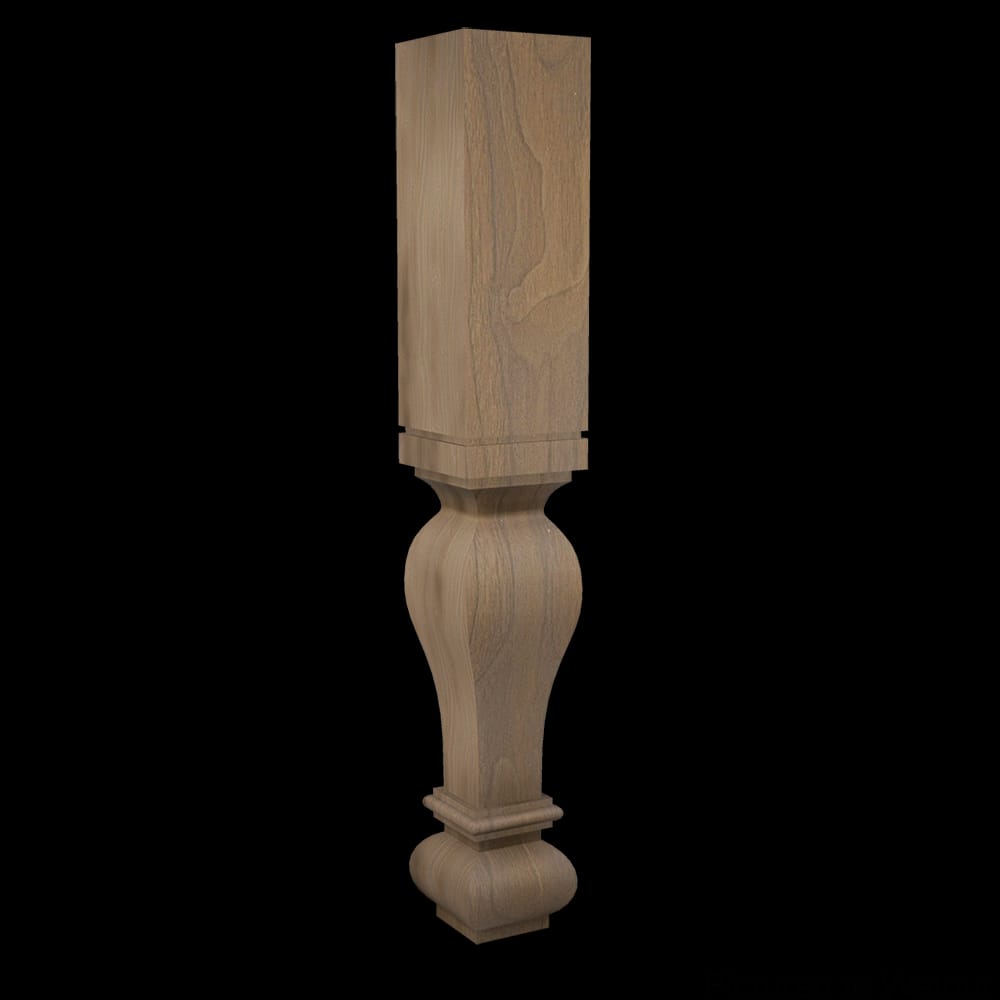 01590124WL1 - Designs of Distinction - 4.5 inch x 29 inch Gaelic Leg - Walnut