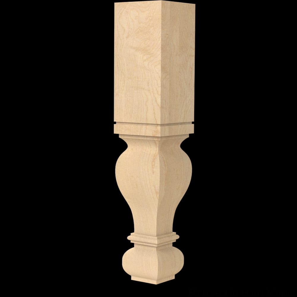 01590127HM1 - Designs of Distinction - Large Diameter Gaelic 29 inch Leg - Hard Maple