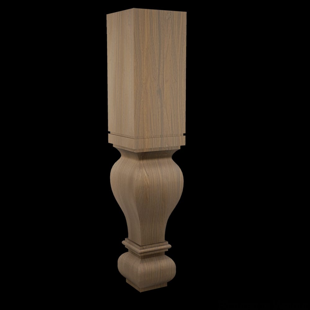 01590127WL1 - Designs of Distinction - Large Diameter Gaelic 29 inch Leg - Walnut