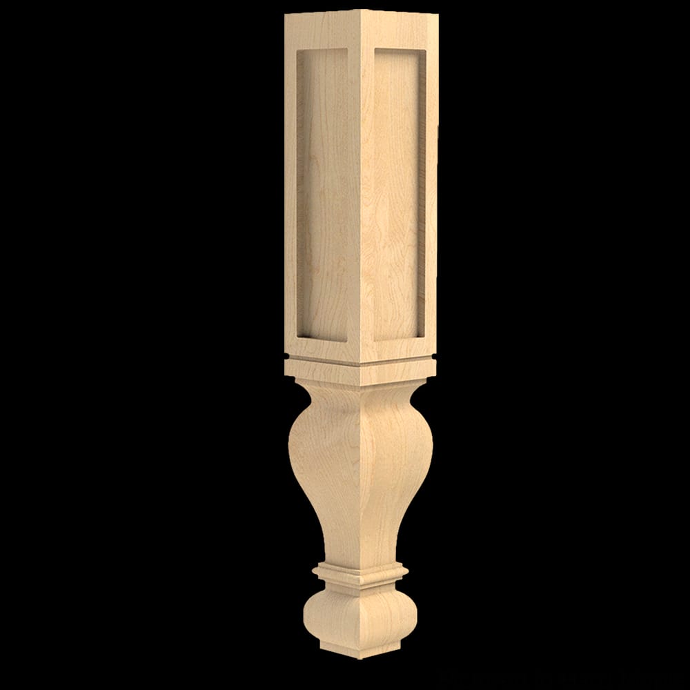 01590228WL1 - Designs of Distinction - Large Diameter Routed Gaelic Column - Walnut