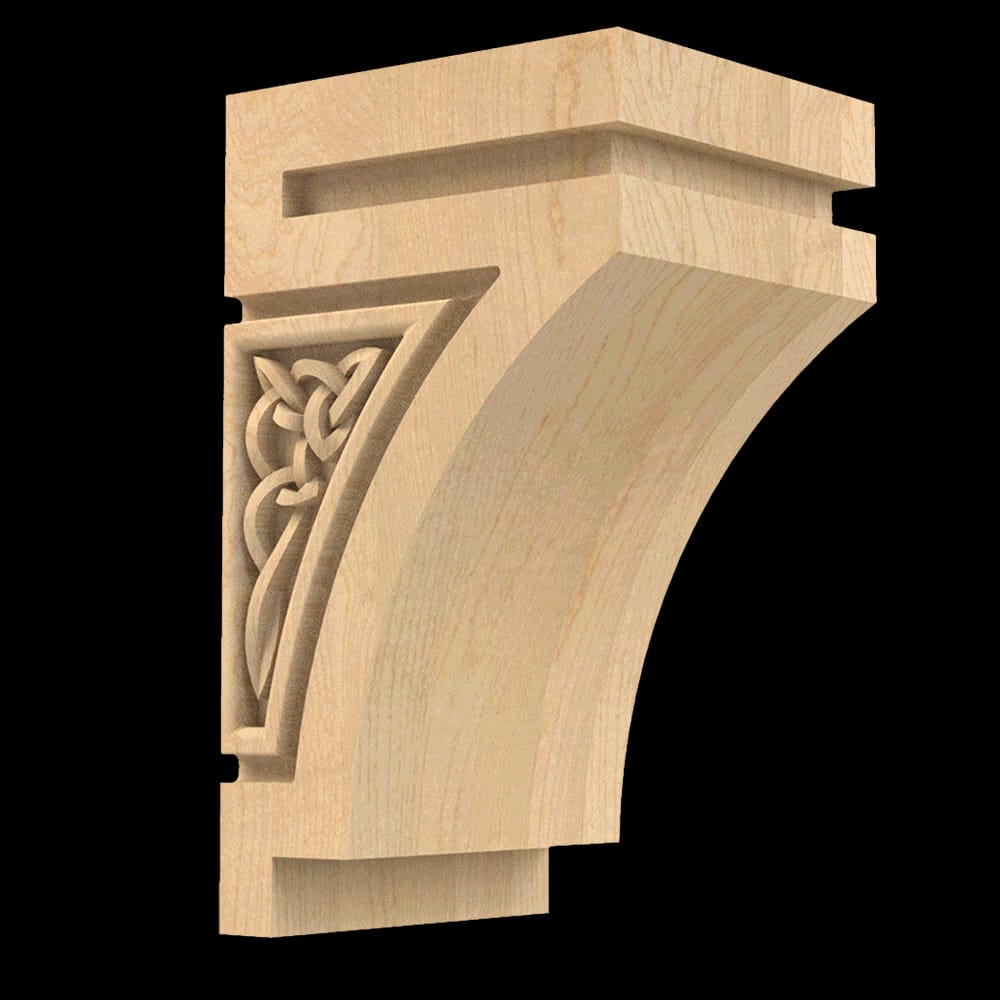 01600628HM1 - Designs of Distinction - Small Gaelic Corbel - Hard Maple