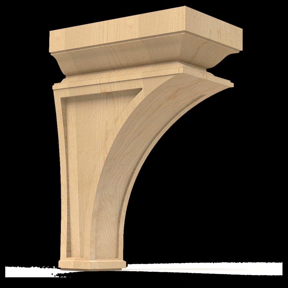 01601400AK1 - Designs of Distinction - Large Nouveau Corbel - Red Oak