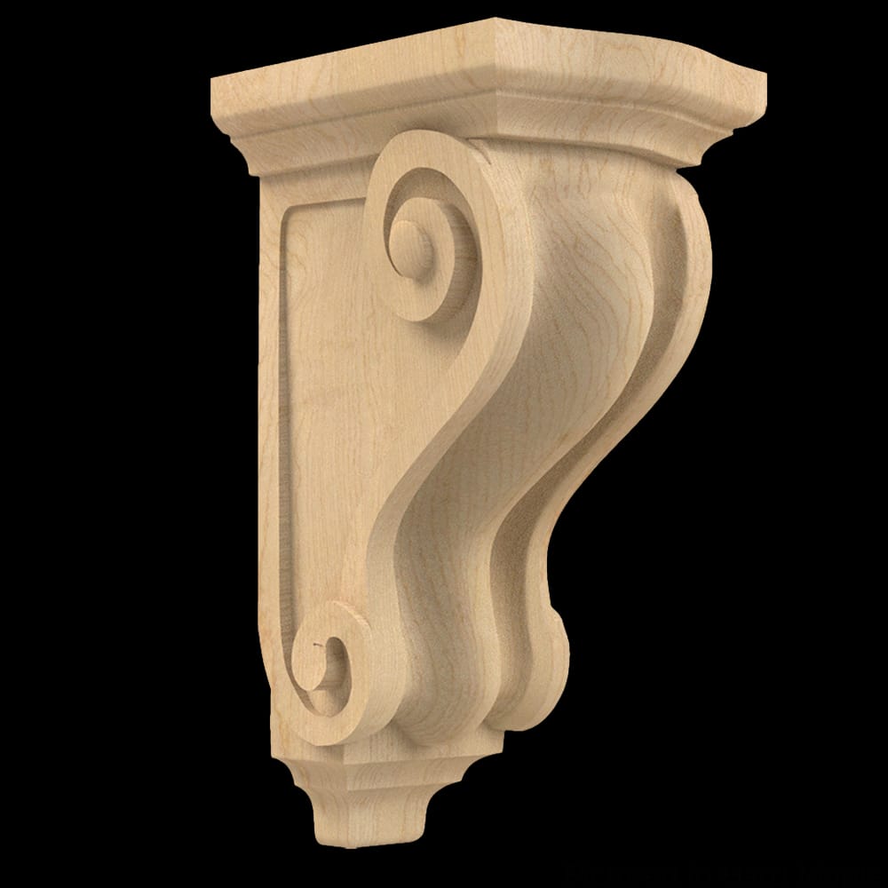 01605001HM1 - Designs of Distinction - Small Corinthian Corbel - Hard Maple