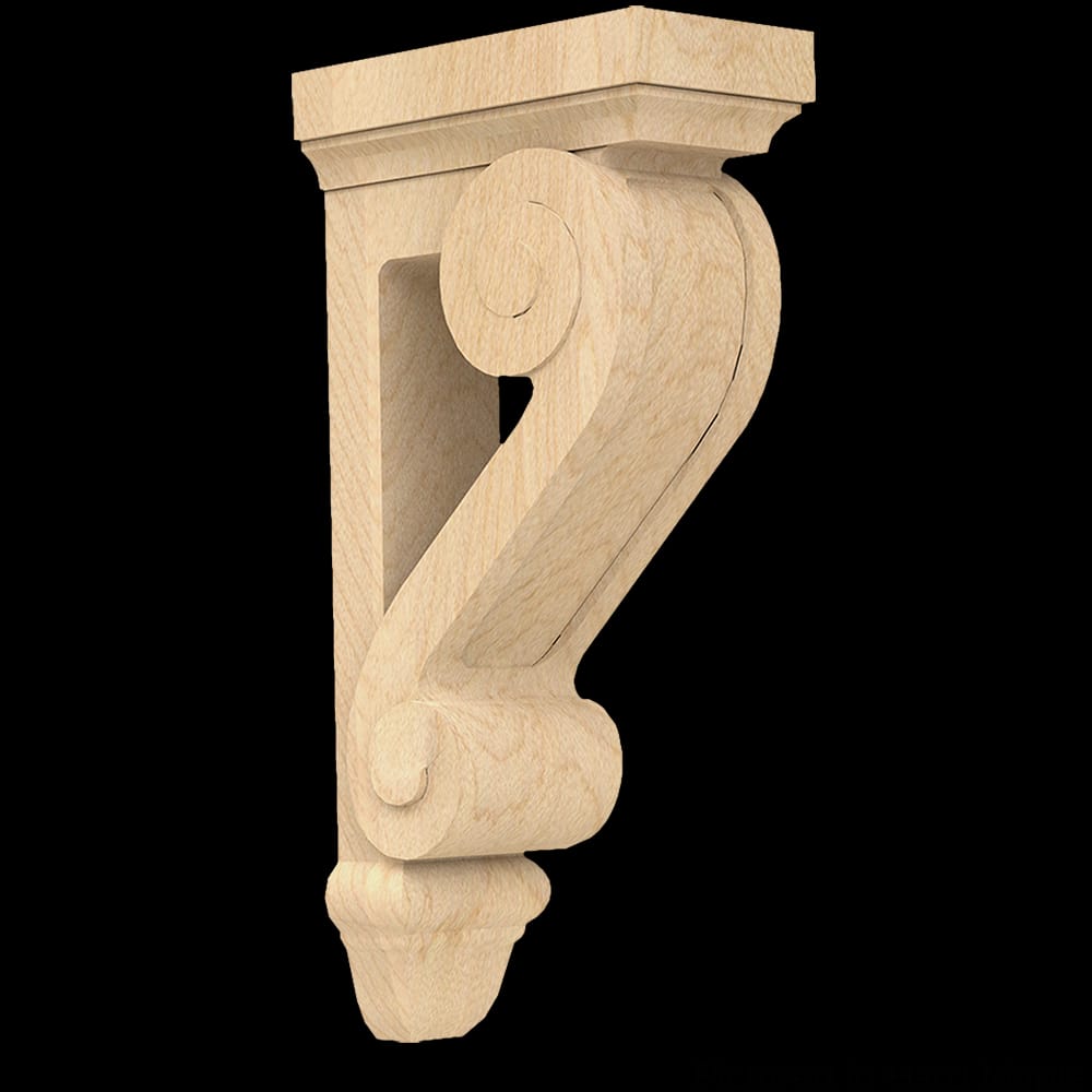 01605005HM1 - Designs of Distinction - Traditional Open Corbel - Hard Maple