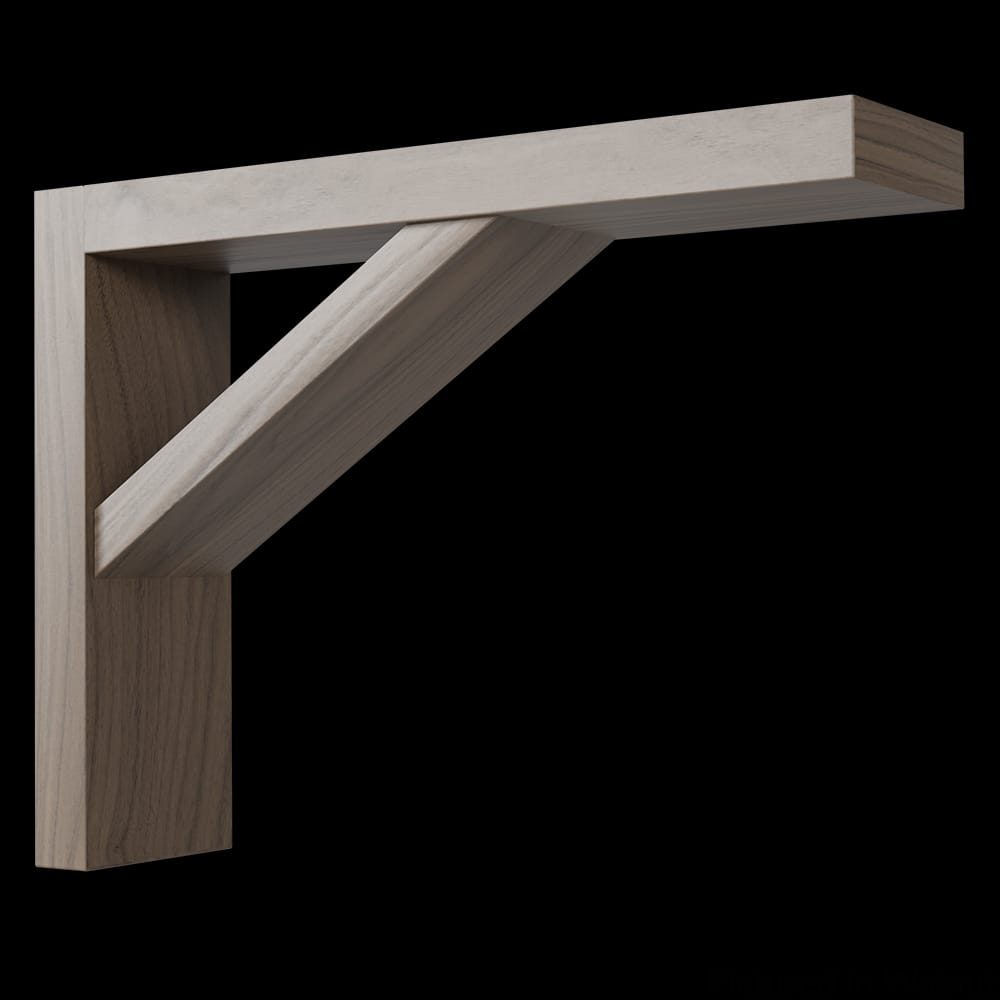 01605008WL1 - Designs of Distinction - Lexington Bar Bracket - Tall - Walnut