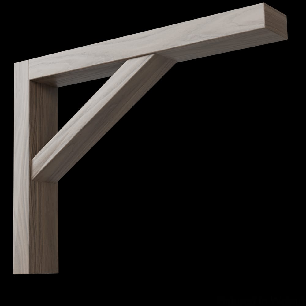 01605009WL1 - Designs of Distinction - Lexington Bar Bracket - Narrow/Tall - Walnut