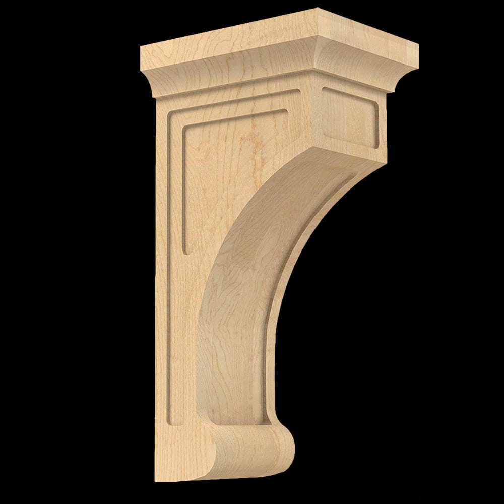 01606001PT1 - Designs of Distinction - Medium Shaker Corbel - Paint Grade