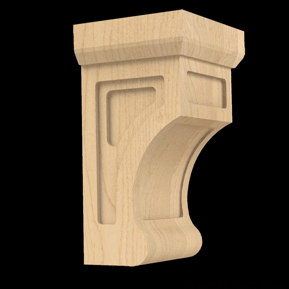 01606002AK1 - Designs of Distinction - Small Shaker Corbel - Red Oak