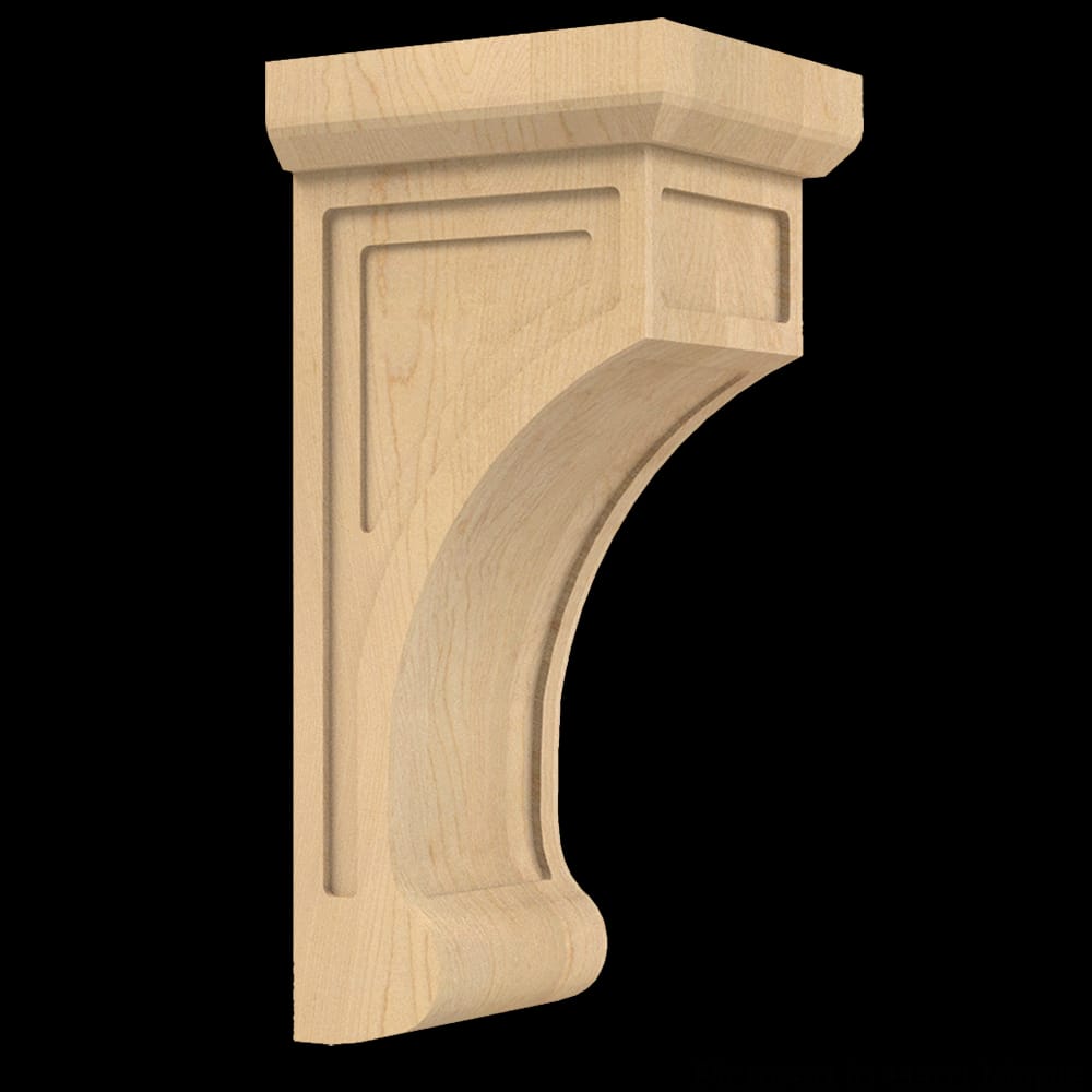 01606003WK1 - Designs of Distinction - Large Shaker Corbel - White Oak