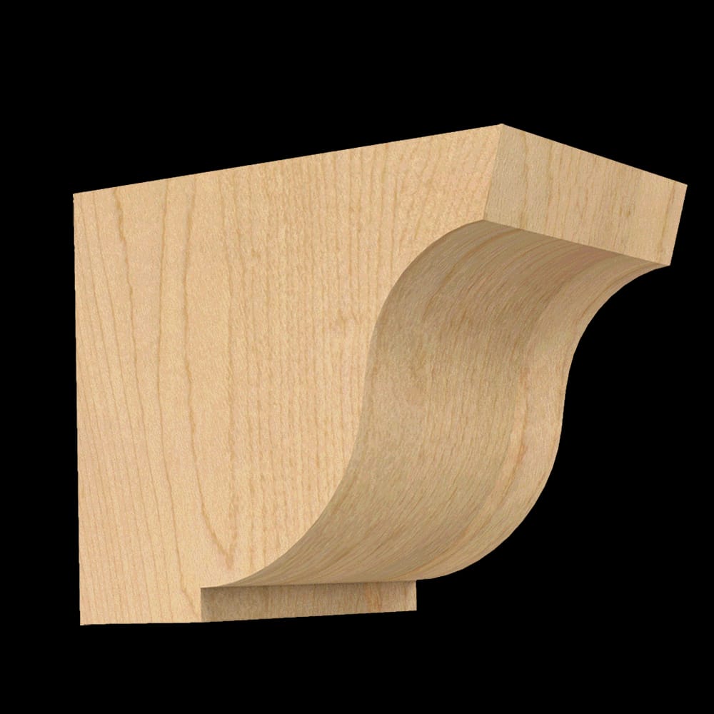 01607001WL1 - Designs of Distinction - Medium Simplicity Corbel - Walnut