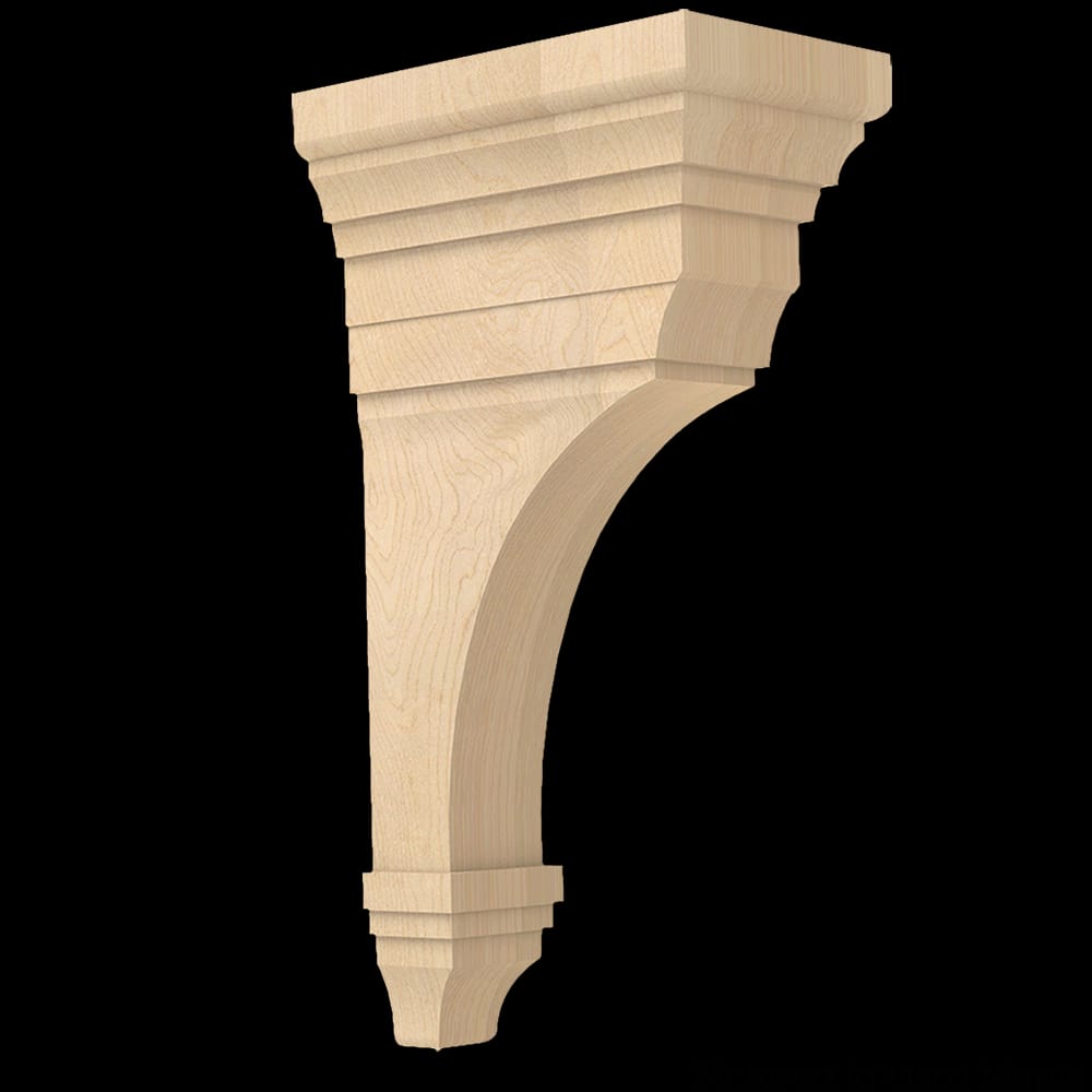 01607010PT1 - Designs of Distinction - Large Arts & Crafts Corbel - Paint Grade