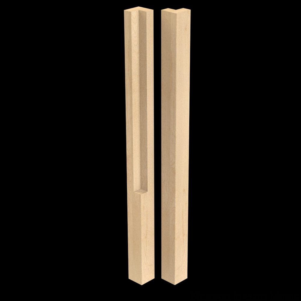 01612010PT3 - Designs of Distinction - Notched 2 inch x 29 inch Square Leg - Paint Grade